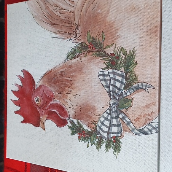 Hobby Lobby Heartland Holiday Wall Prints Cow Rooster Bow Christmas CountryCore - Picture 3 of 11